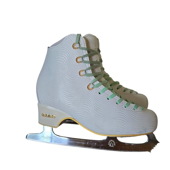 EDEA Wave 260 w/John Wilson Coronation Ace Blades 9.5" Women's Figure Ice Skates - Picture 1 of 16
